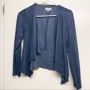 LOFT suede cardigan